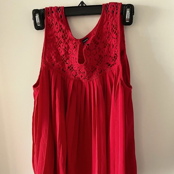 Shein Tops - Shein Red Sleeveless Top